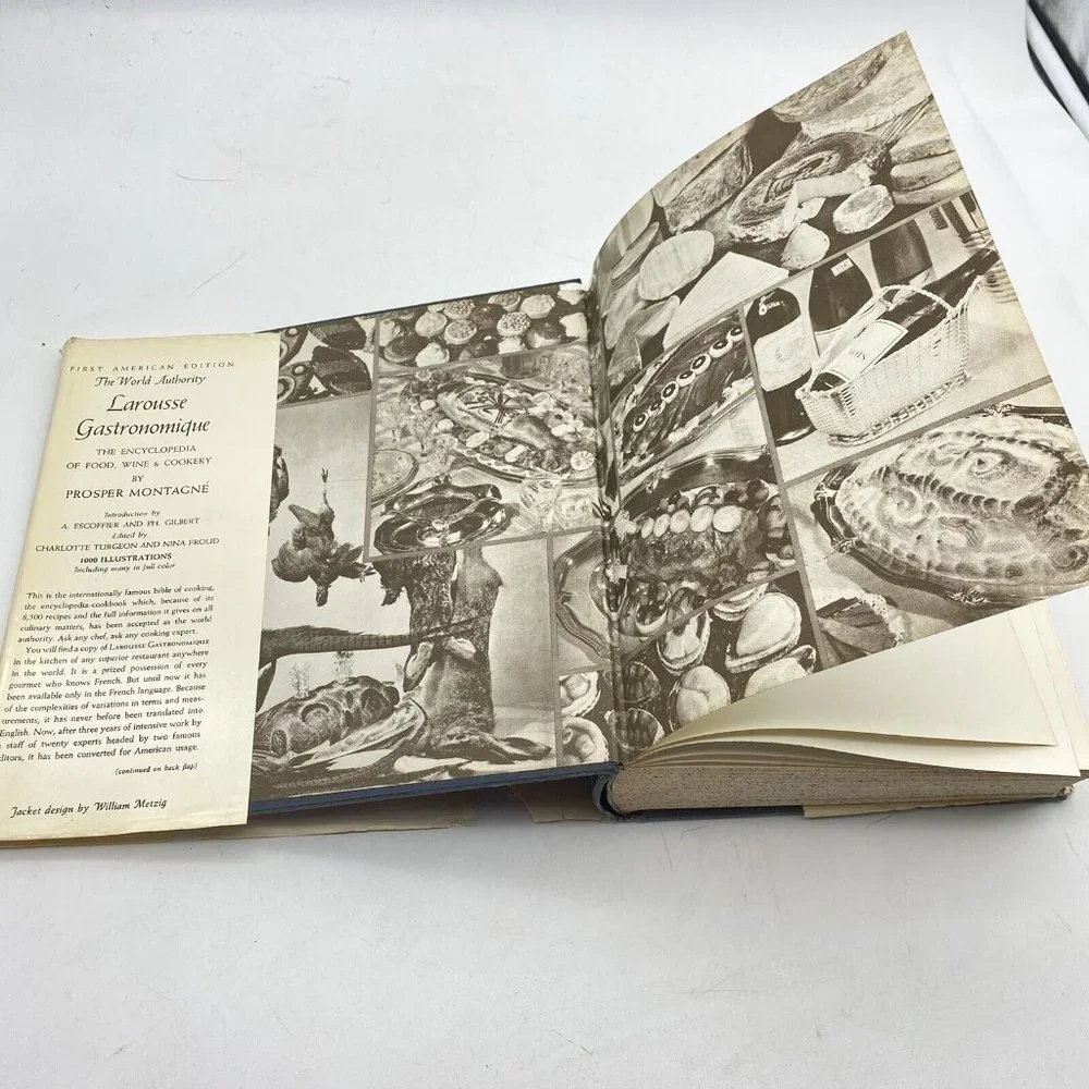 VTG 1965 Larousse Gastronomique Crown Publishers Cookbook 1961 First‎ Edition